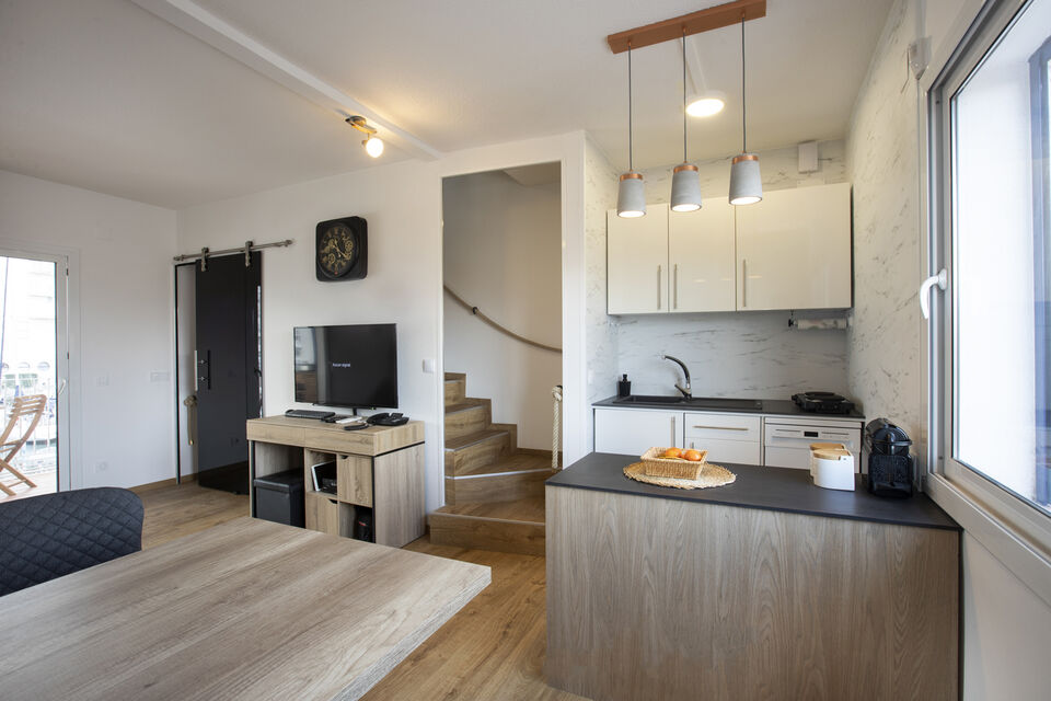 Renoviertes Fischerhaus mit großem Liegeplatz von 17x 4,5 m.