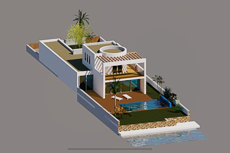 Empuriabrava, casa totalmente renovada  en canal ancho lado sur con amarre y piscina