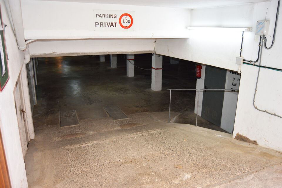 Closed garage in underground car park