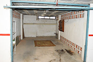 Closed garage in underground car park