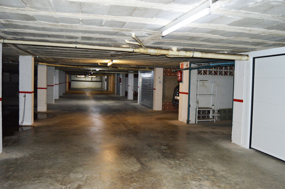 Closed garage in underground car park